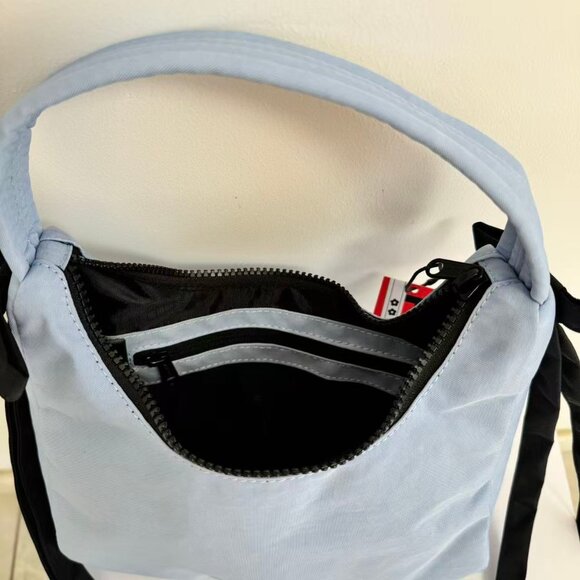 Baggu X Sandy Liang Mini Bow Bag in Powder Blue - Picture 6 of 7